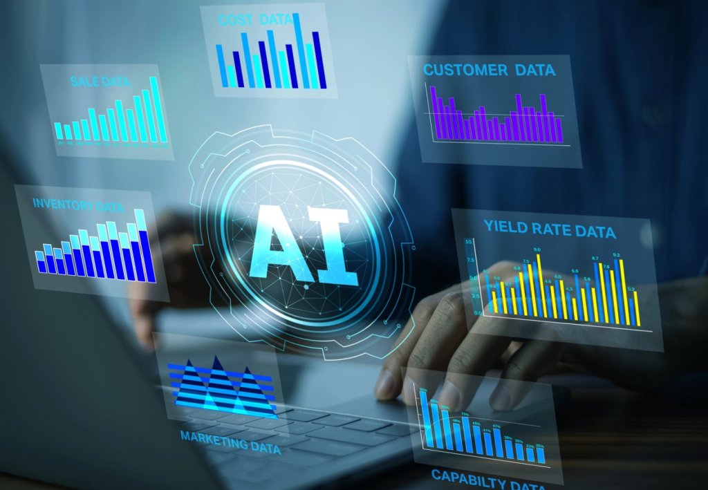 AI photo - gathering business data, e.g., sales and customer data